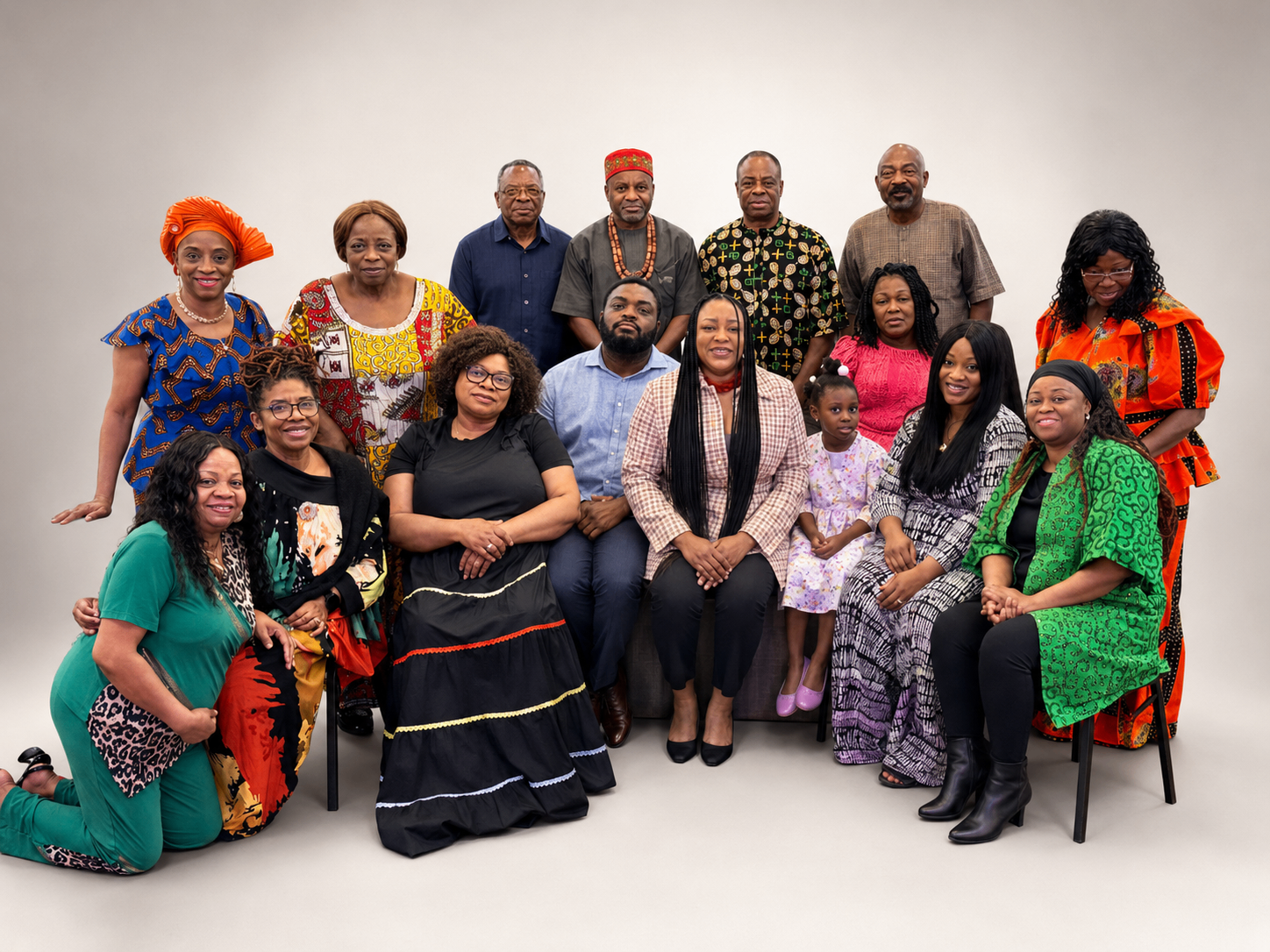 DFW Ngwa members in a group portrait showing community and professionalism.